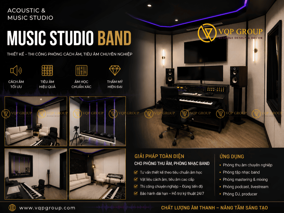 Từ Căn Hộ Sun Grand City Đến Music Band Studio Chuyên Nghiệp