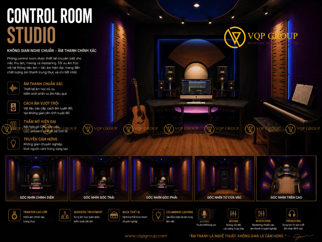 Thi Công Studio Tại Vinhomes Dragon Bay Hạ Long: Đẳng Cấp Âm Thanh "Bespoke"