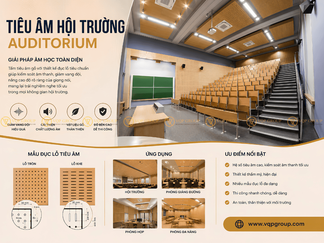 Thi Công Tiêu Âm Hội Trường Tại Hà Nội: Giải Pháp Âm Học Chuẩn Quốc Tế Cho Auditorium