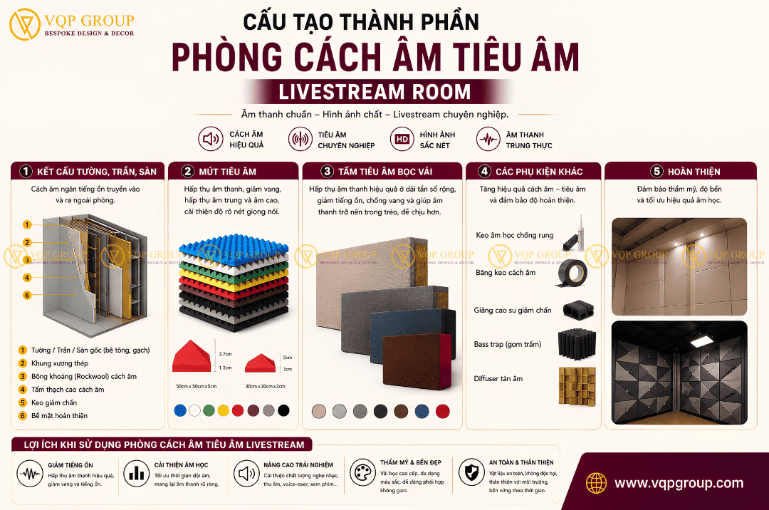 Thi Công Phòng Livestream Tại Vinhomes Ocean Park: Giải Pháp Không Gian Doanh Thu Triệu Đô