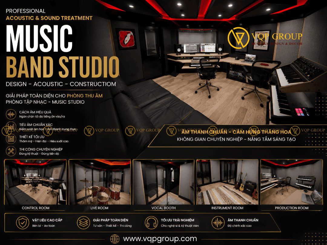 Case Study Music Band Studio Tại Đống Đa Hà Nội – Không Gian Luyện Tập Và Thu Âm Chuyên Nghiệp