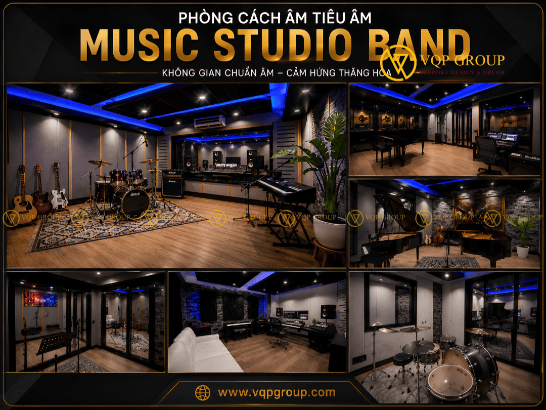 Thiết Kế Và Thi Công Music Band Studio Chuyên Nghiệp Tại Mỹ Đình, Hà Nội