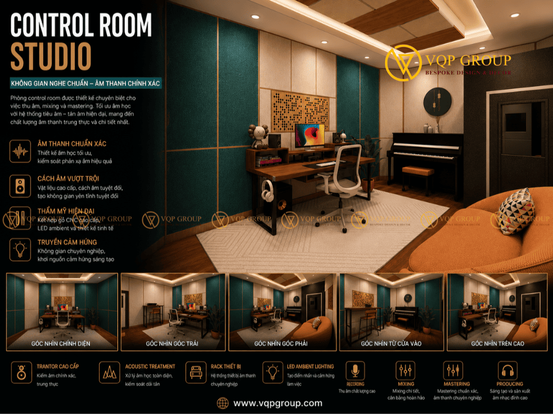 Thi Công Studio Tại Quận 7 - Sài Gòn: Giải Pháp Âm Học "Bespoke" Đẳng Cấp