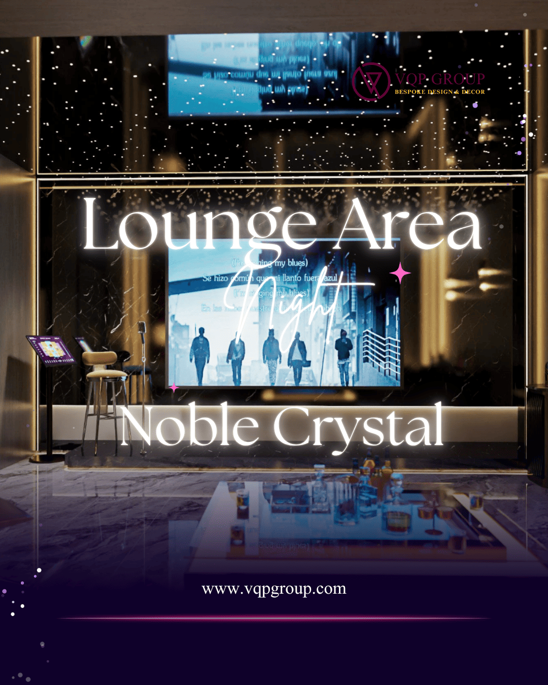 VQP Group: Thiết Kế Thi Công Lounge Area Đẳng Cấp Tại Noble Crystal (Tây Hồ Tây)