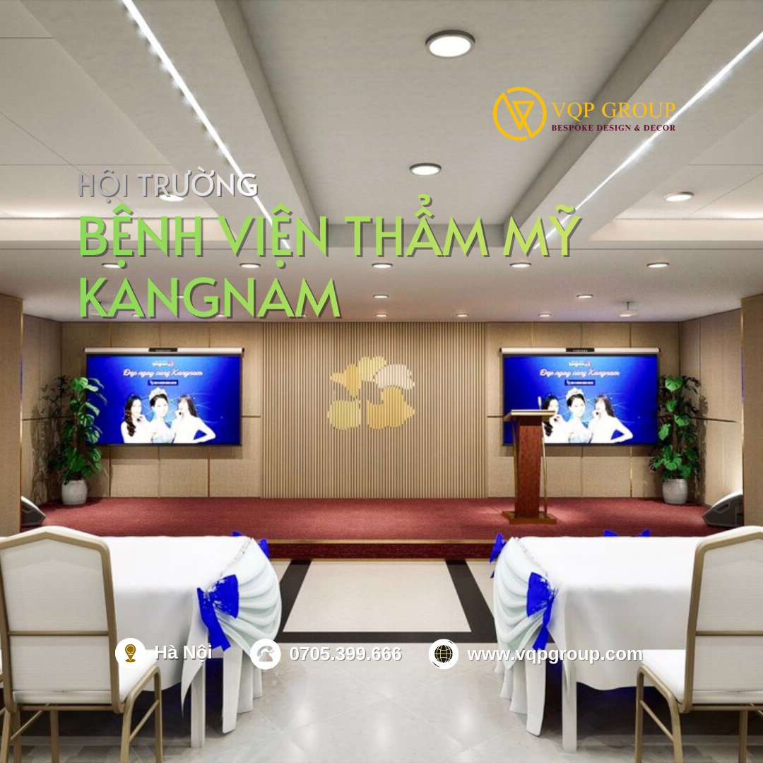 Giải Pháp Tiêu Âm Hội Trường Sang Trọng Tại Bệnh Viện Thẩm Mỹ Kangnam – VQP Group
