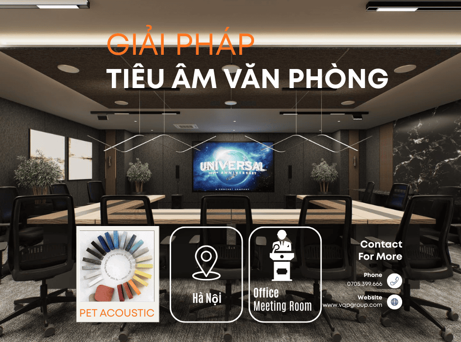 Tiêu Âm Văn Phòng Toàn Diện Với Tấm PET Acoustic Từ VQP Group
