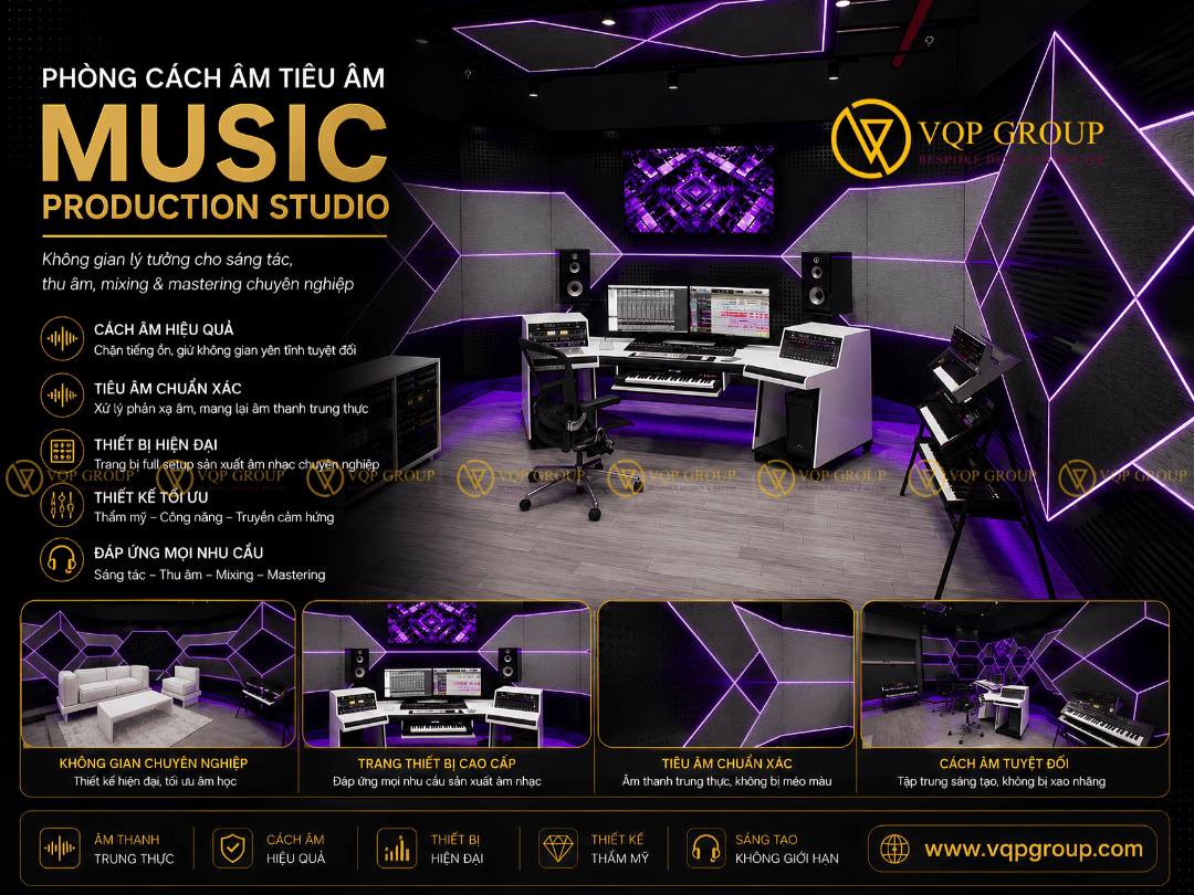 Trước Và Sau Khi Hoàn Thiện Music Production Studio Tại BRG Diamond Residence