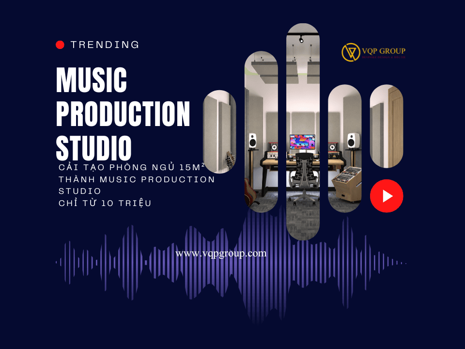 Thiết Kế & Cải Tạo Phòng Ngủ 15m² Thành Music Production Studio Tại Thư Lâm, Đông Anh, Hà Nội Chỉ Từ 10 Triệu