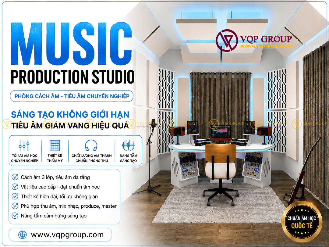 Acoustic Design Cho Music Production Studio Tại Khoái Châu Hưng Yên