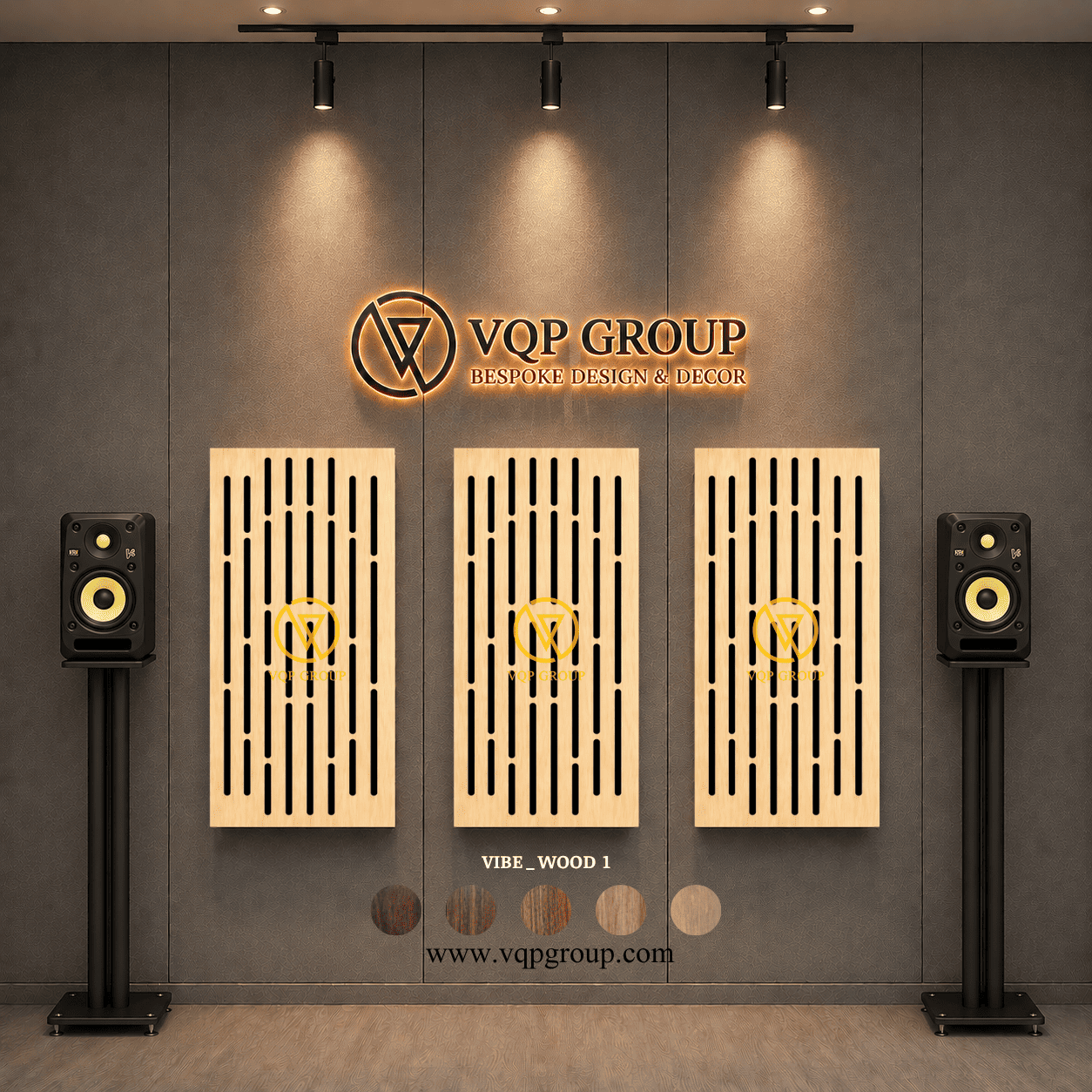 TẤM TIÊU ÂM GỖ CNC - VIBE _ WOOD  1