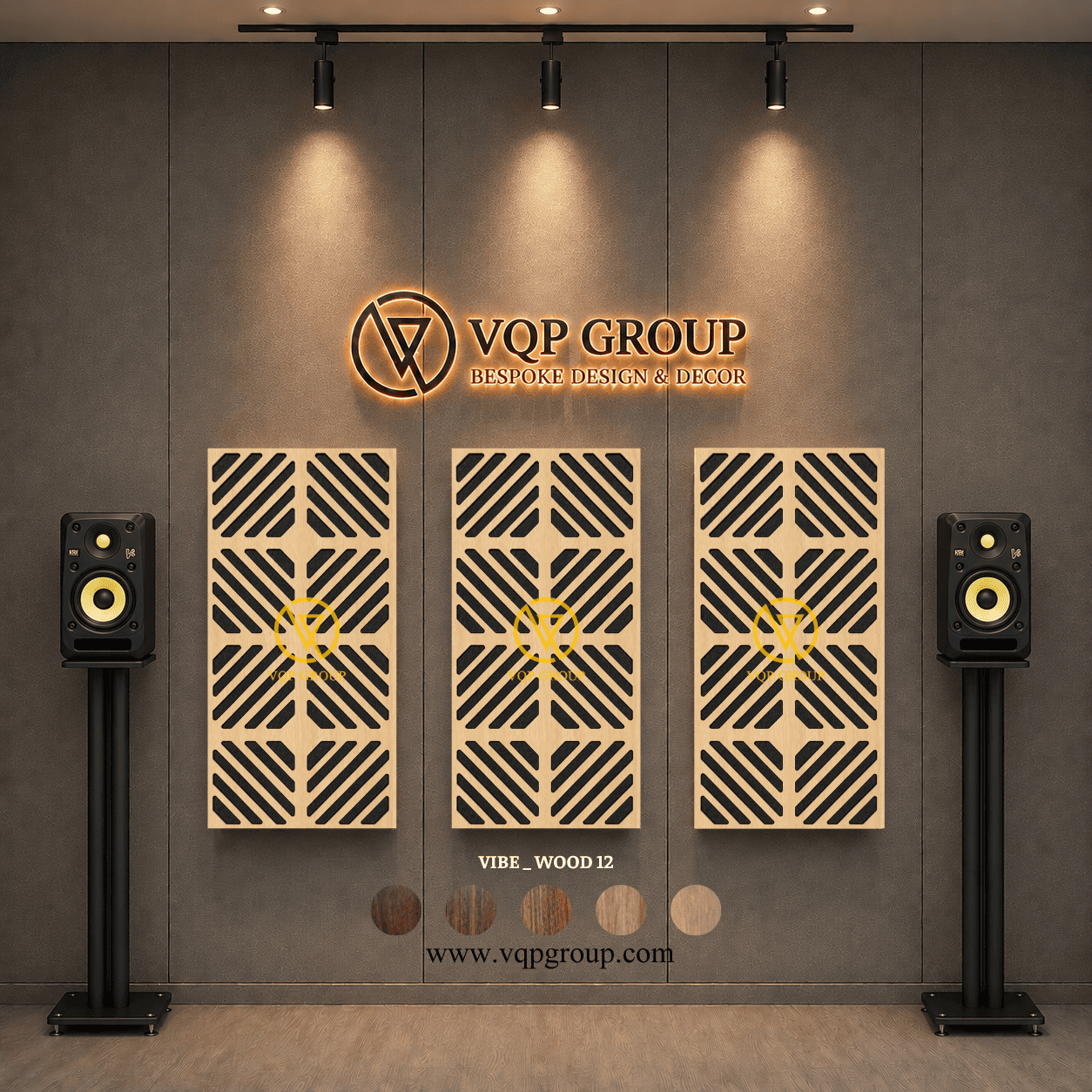 TẤM TIÊU ÂM GỖ CNC - VIBE _ WOOD  12