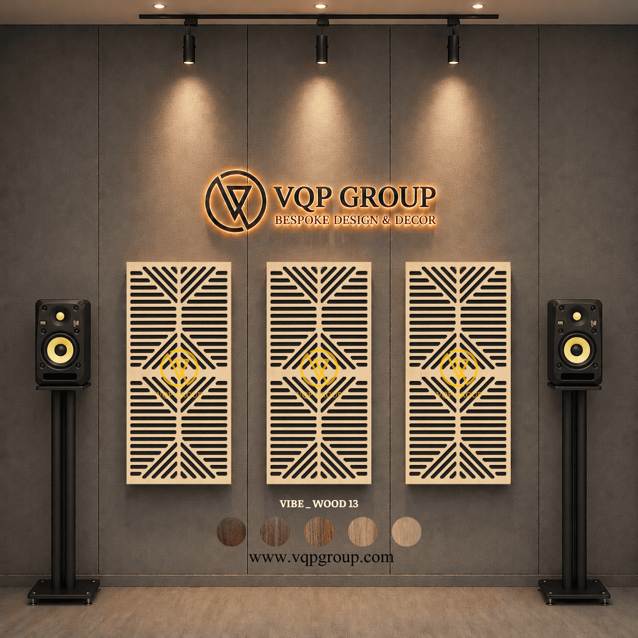 TẤM TIÊU ÂM GỖ CNC - VIBE _ WOOD  13