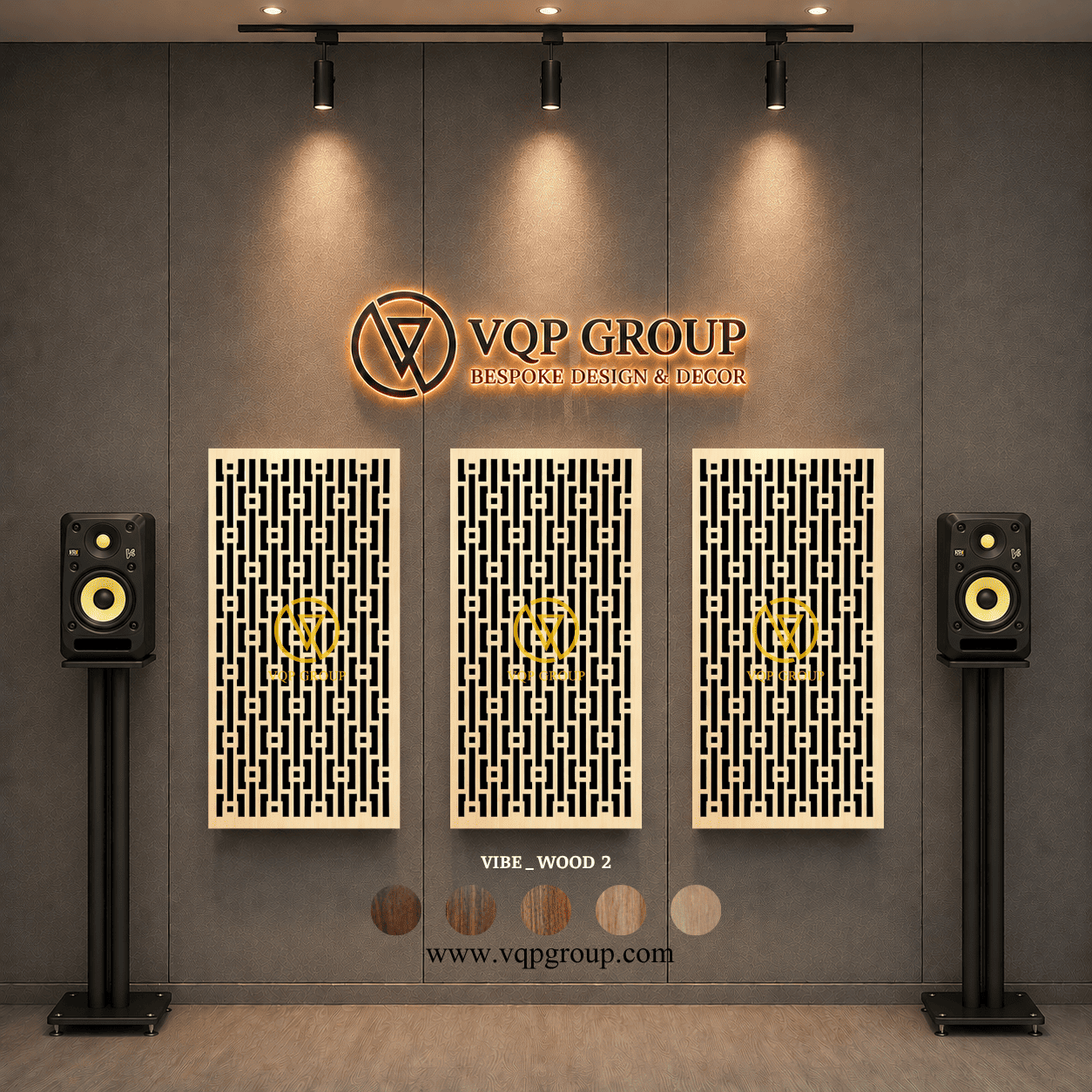 TẤM TIÊU ÂM GỖ CNC - VIBE _ WOOD  2