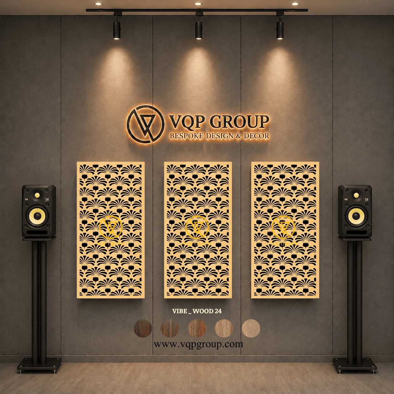 TẤM TIÊU ÂM GỖ CNC - VIBE _ WOOD  24
