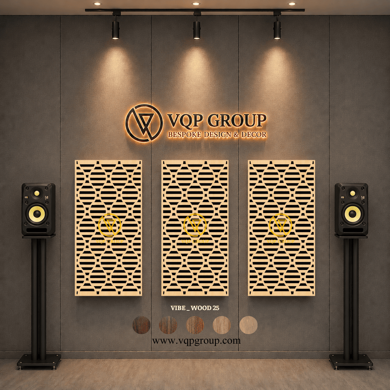 TẤM TIÊU ÂM GỖ CNC - VIBE _ WOOD  25