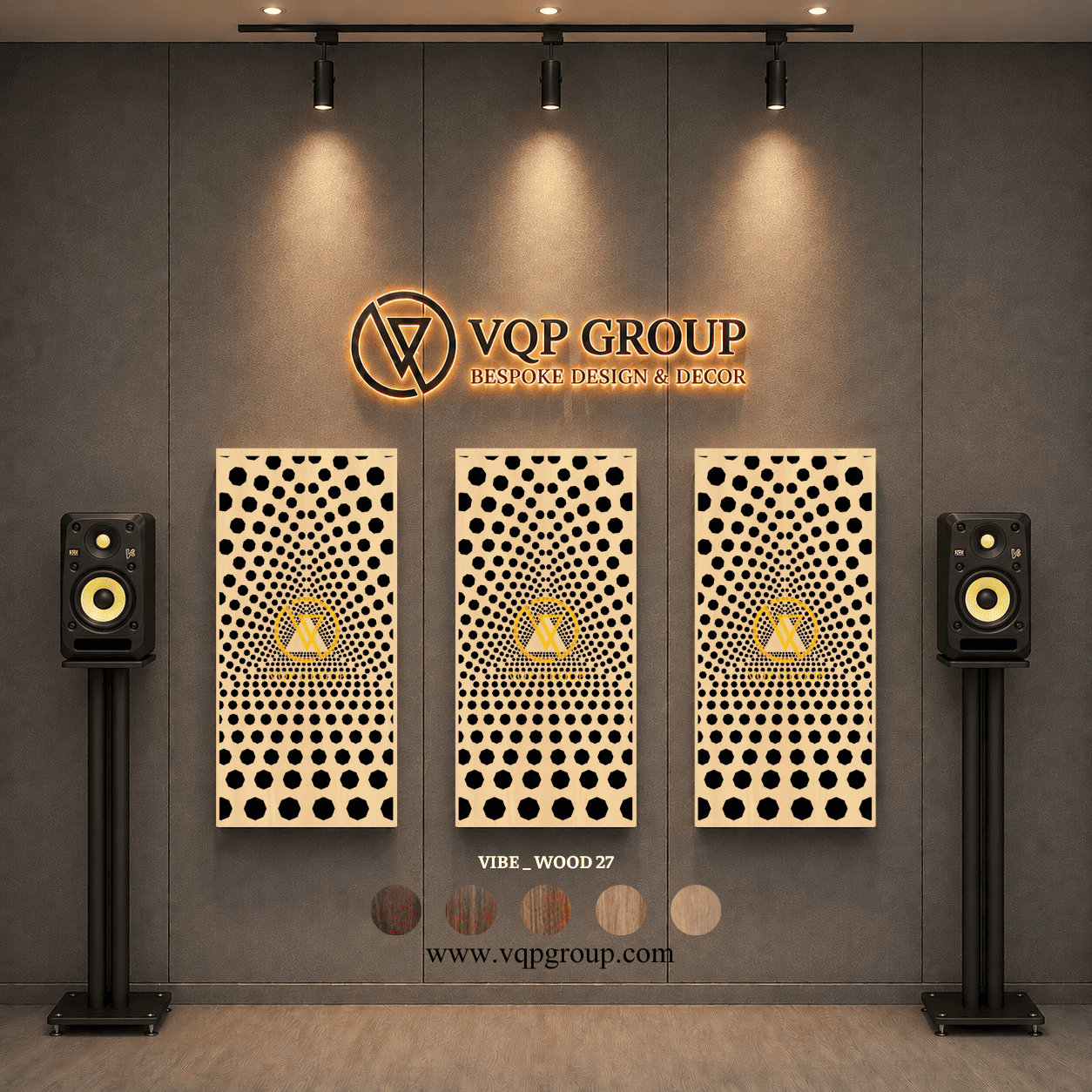 TẤM TIÊU ÂM GỖ CNC - VIBE _ WOOD  27