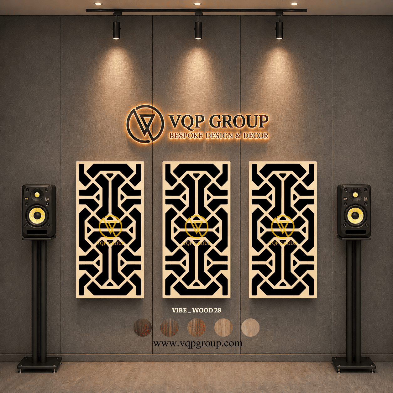 TẤM TIÊU ÂM GỖ CNC - VIBE _ WOOD  28