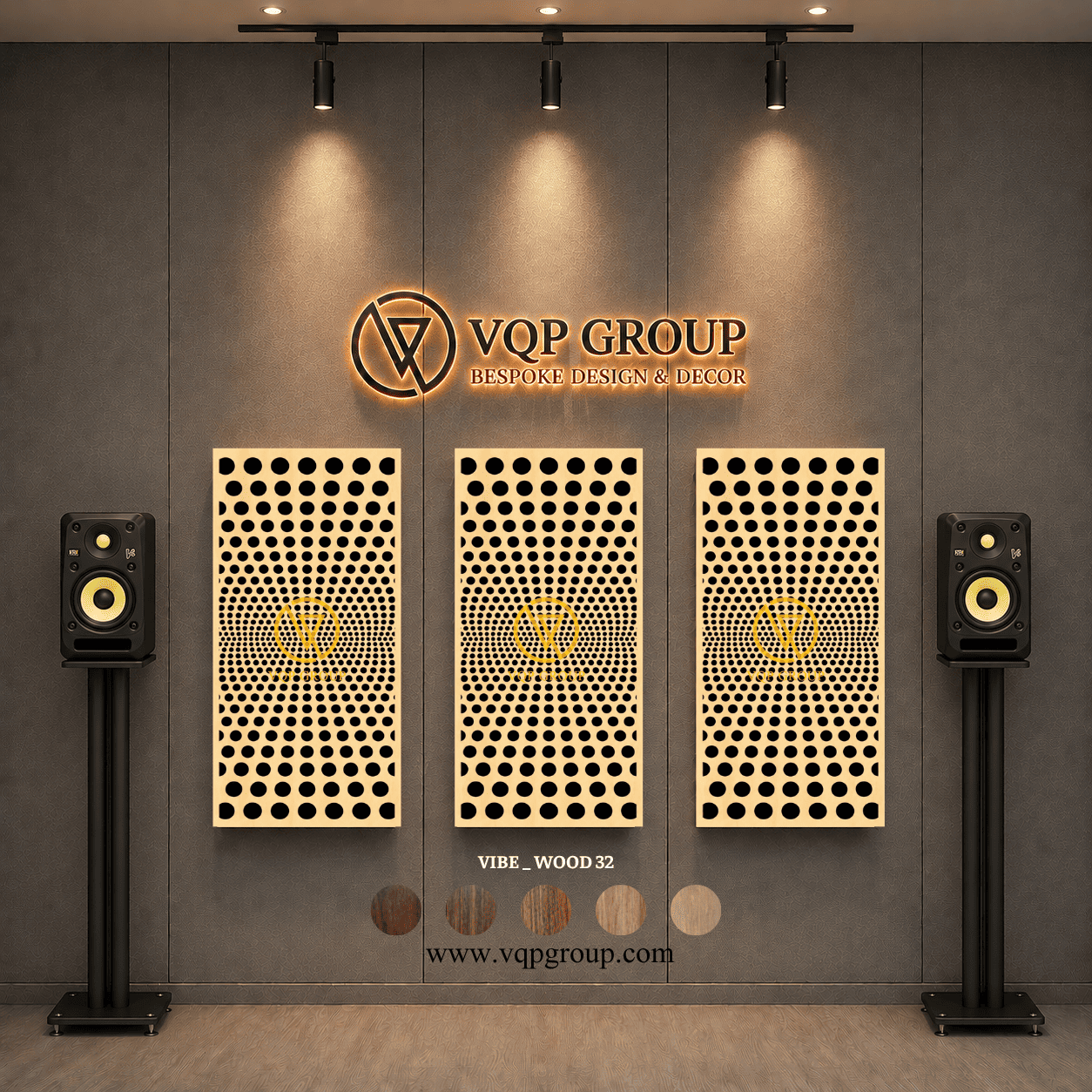 TẤM TIÊU ÂM GỖ CNC - VIBE _ WOOD  32