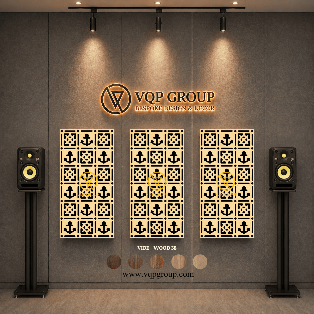 TẤM TIÊU ÂM GỖ CNC - VIBE _ WOOD  38