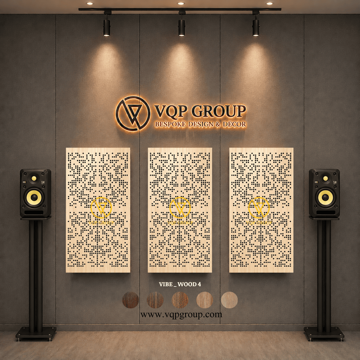 TẤM TIÊU ÂM GỖ CNC - VIBE _ WOOD  4