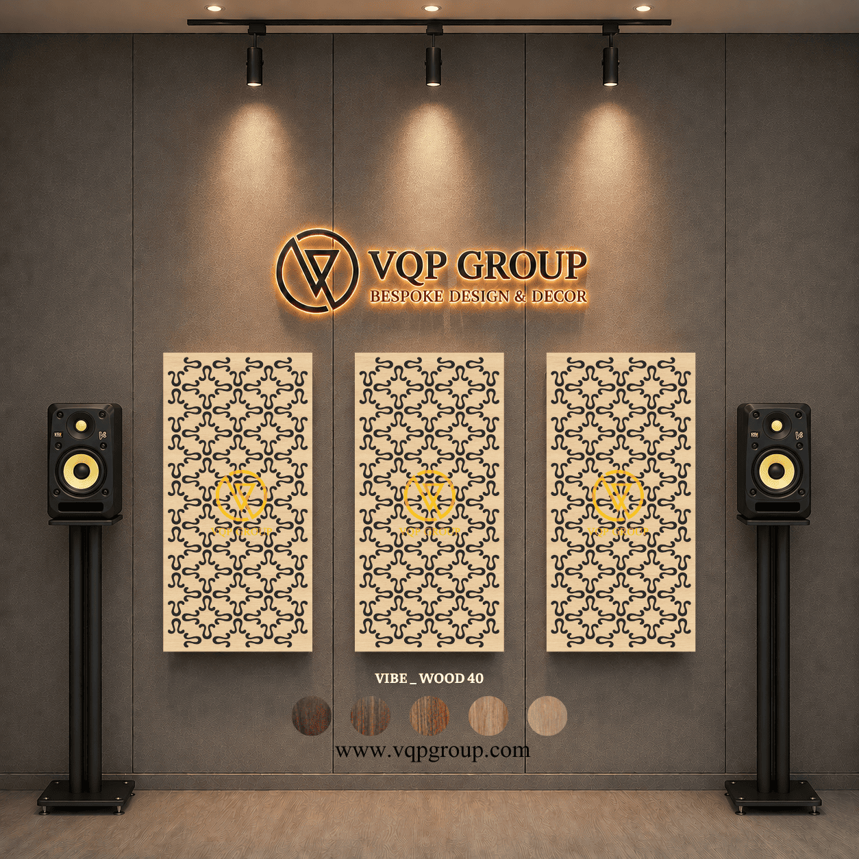 TẤM TIÊU ÂM GỖ CNC - VIBE _ WOOD  40