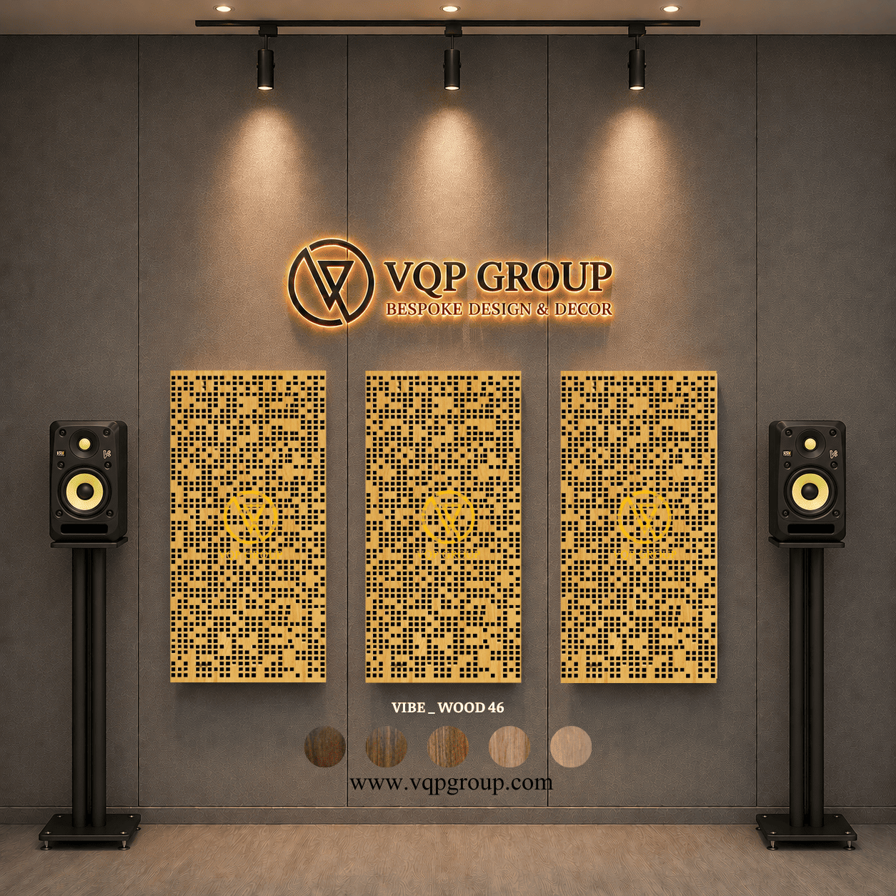 TẤM TIÊU ÂM GỖ CNC - VIBE _ WOOD 46
