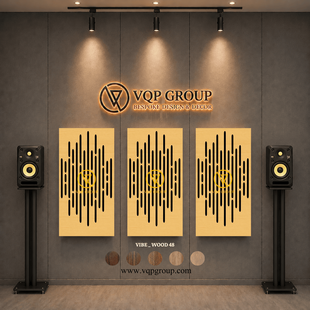 TẤM TIÊU ÂM GỖ CNC - VIBE _ WOOD  48