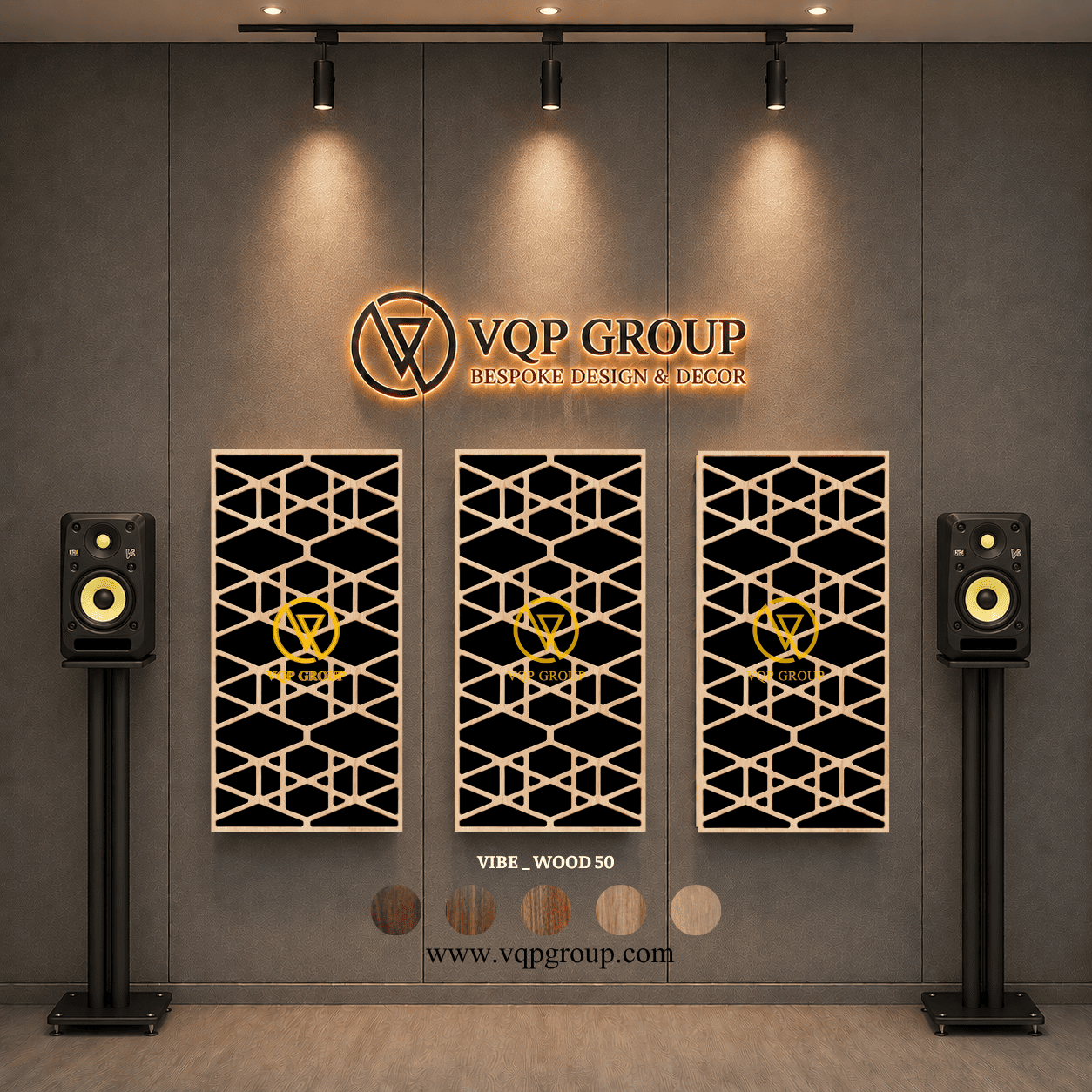 TẤM TIÊU ÂM GỖ CNC - VIBE _ WOOD  50