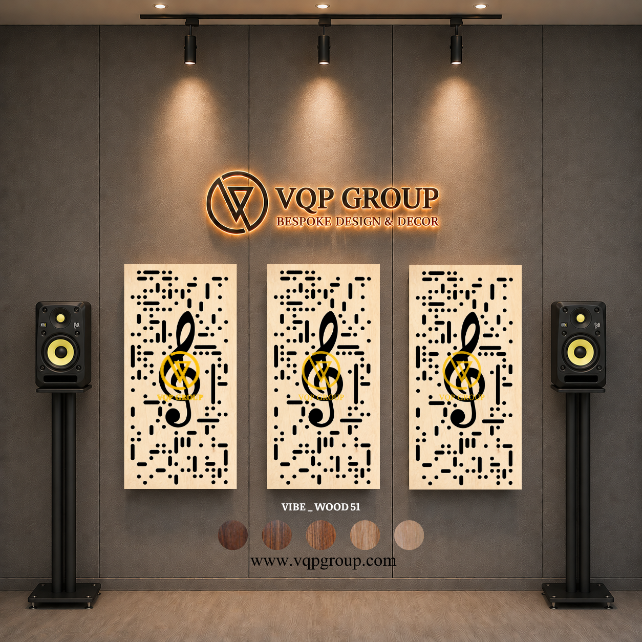 TẤM TIÊU ÂM GỖ CNC - VIBE _ WOOD 51