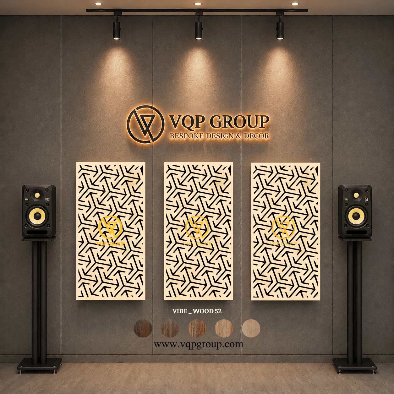 TẤM TIÊU ÂM GỖ CNC - VIBE _ WOOD  52
