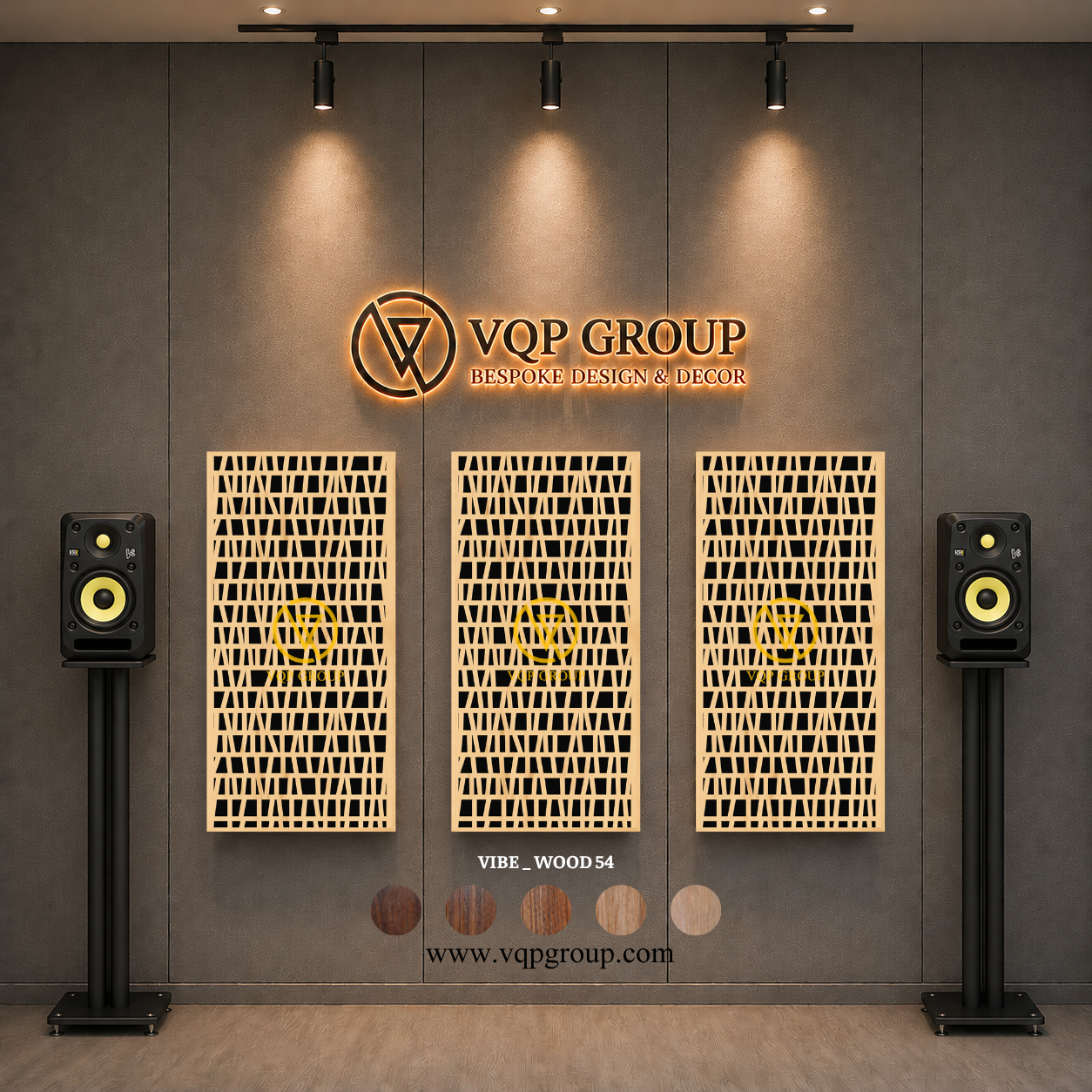 TẤM TIÊU ÂM GỖ CNC - VIBE _ WOOD 54