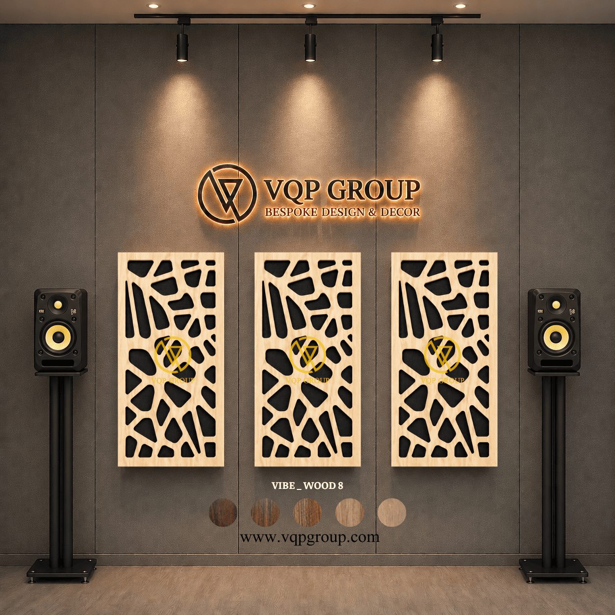 TẤM TIÊU ÂM GỖ CNC - VIBE _ WOOD  8