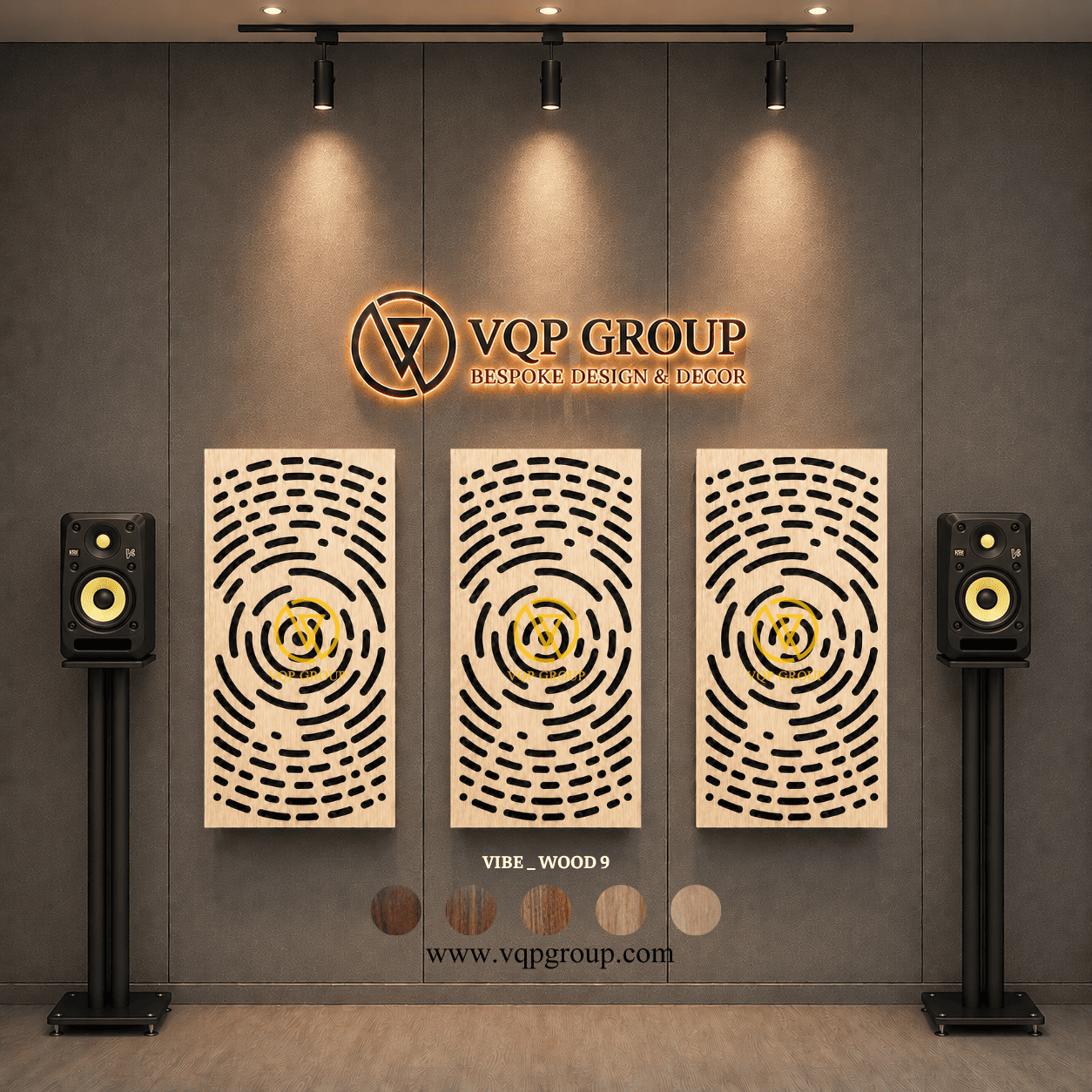 TẤM TIÊU ÂM GỖ CNC - VIBE _ WOOD  9