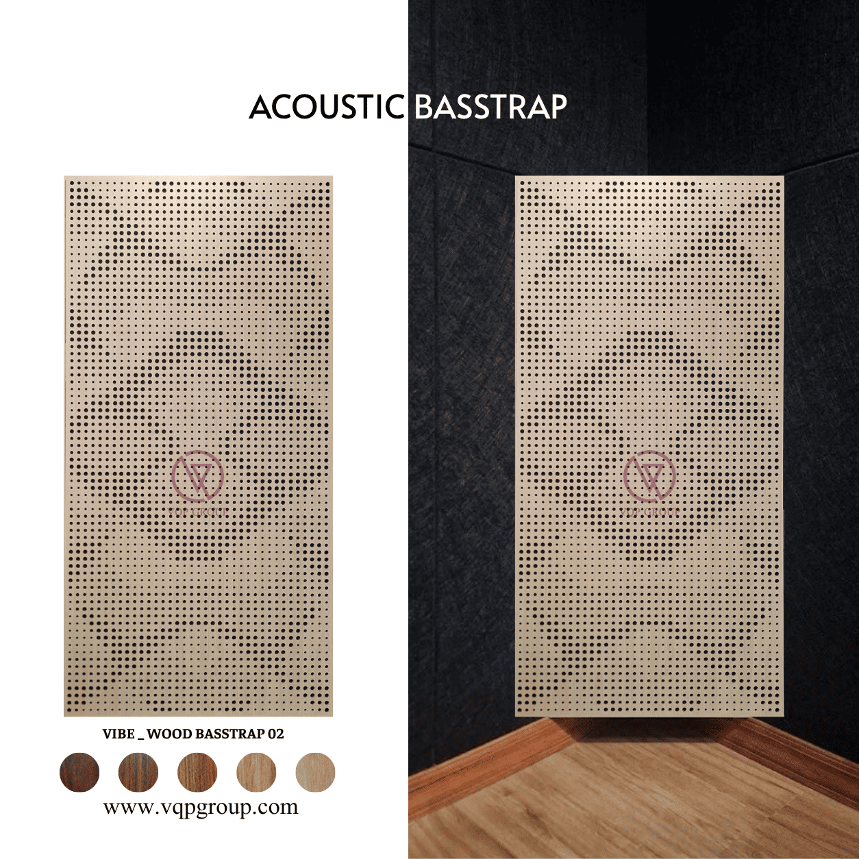 TẤM BASSTRAP TIÊU ÂM VIBE _WOOD BASSTRAP 02