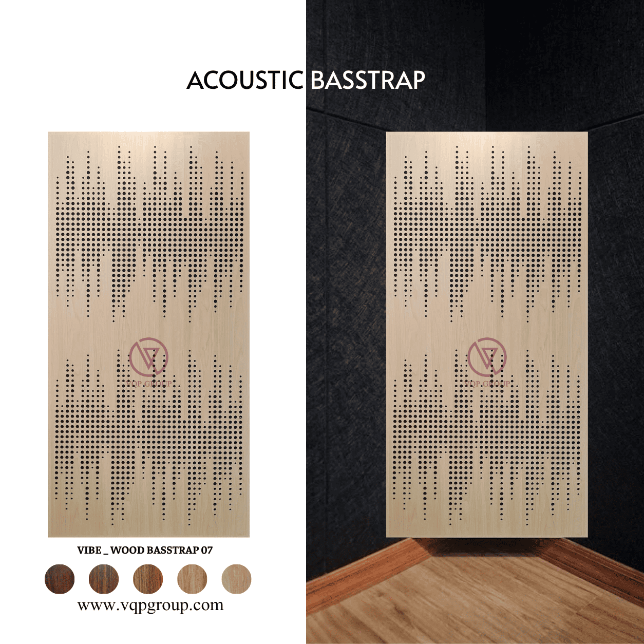 TẤM BASSTRAP TIÊU ÂM VIBE _WOOD BASSTRAP 07