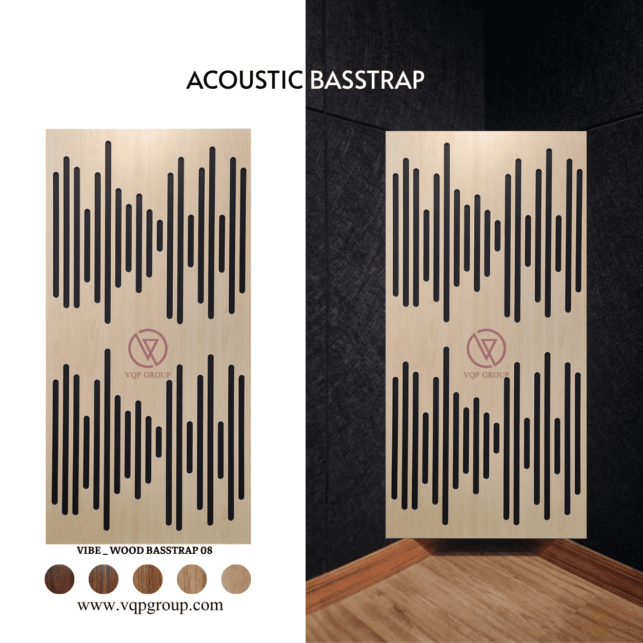 TẤM BASSTRAP TIÊU ÂM VIBE _WOOD BASSTRAP 08