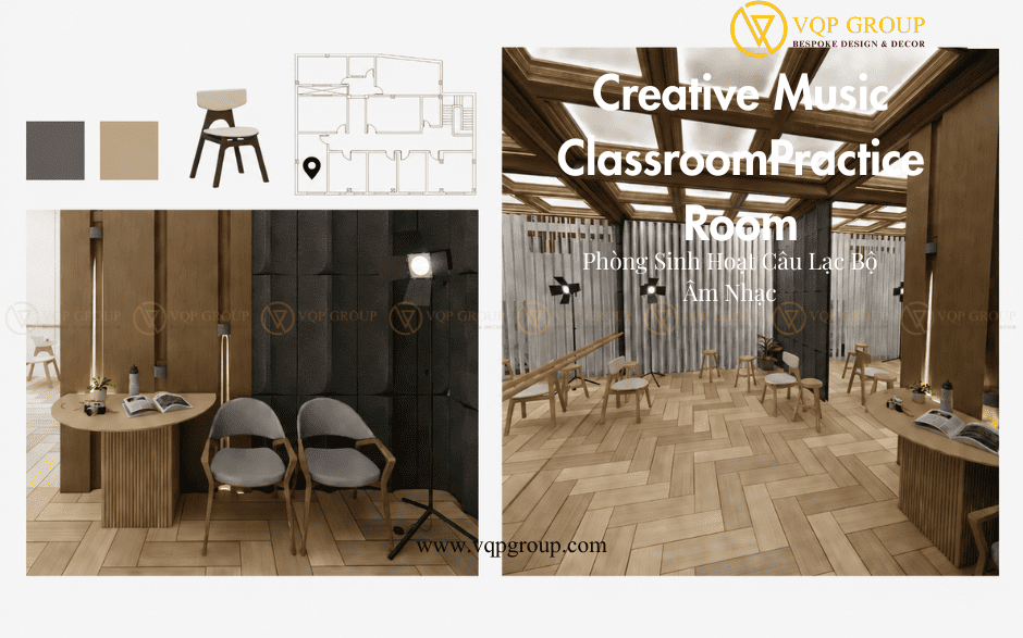 Creative Music Classroom dành cho workshop âm nhạc và hoạt động nghệ thuật học sinh
