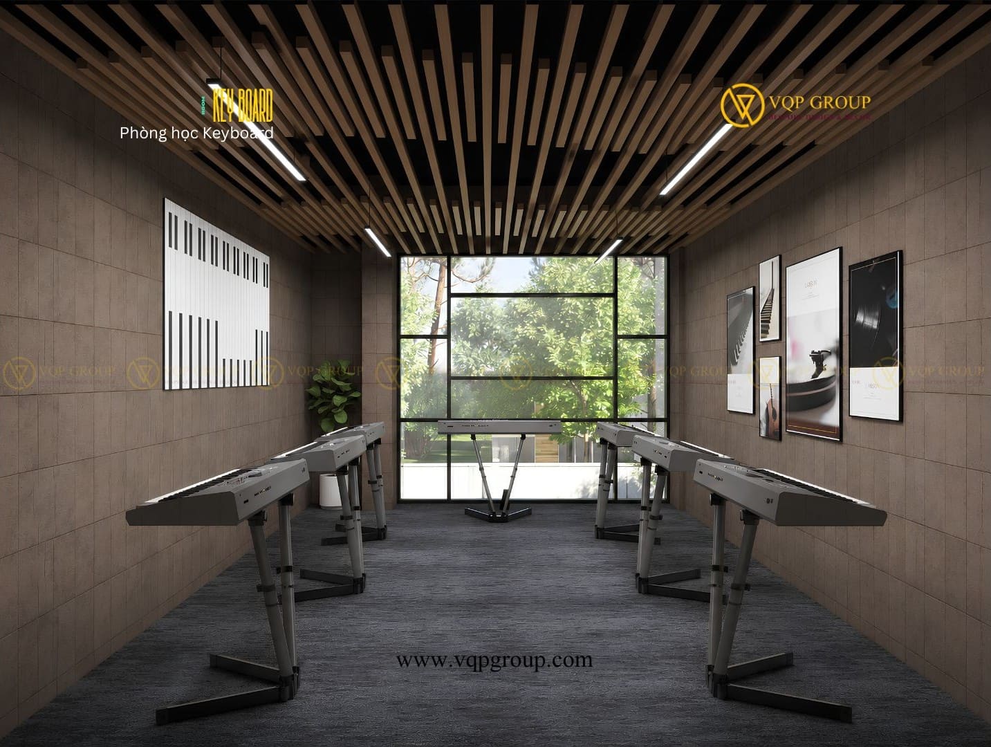 Keyboard Lab trường quốc tế Hải Phòng với hệ thống đàn điện tử phục vụ giảng dạy âm nhạc chuyên nghiệp
