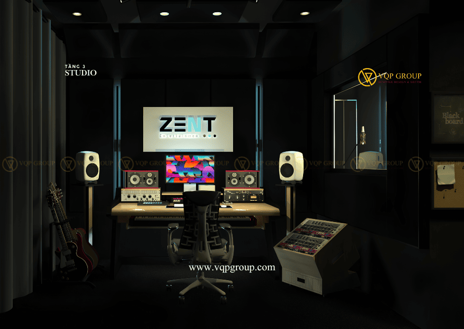 Control Room phòng thu âm chuyên nghiệp tại Nghệ An