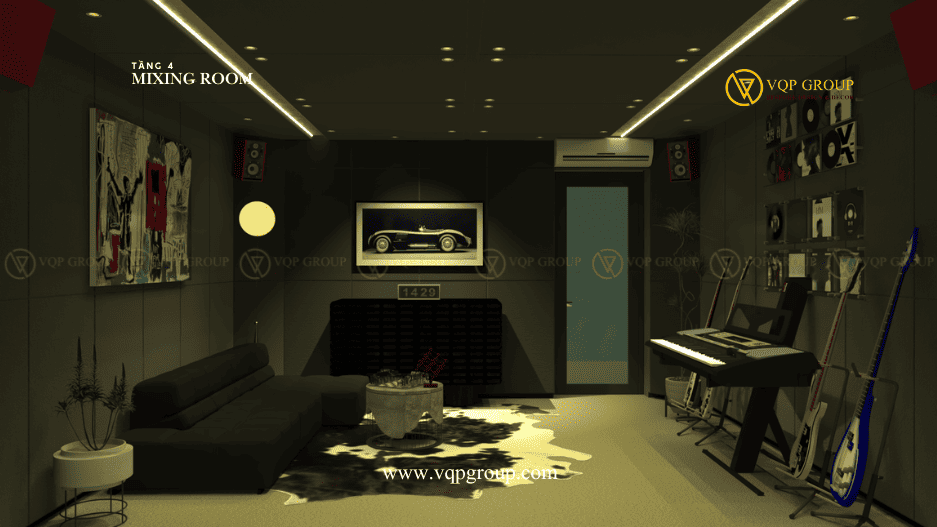 Tổng thể không gian Mixing Room tại Thành phố Vinh 1